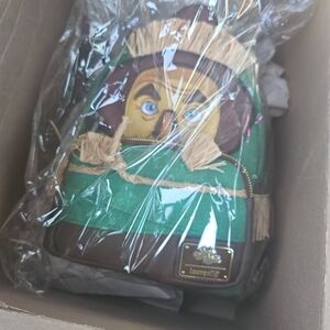 Loungefly Green and Brown Scarecrow Backpack